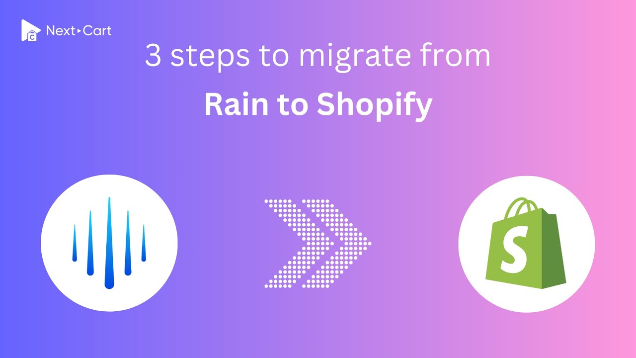 Migrate Rain to Shopify in 3 simple steps