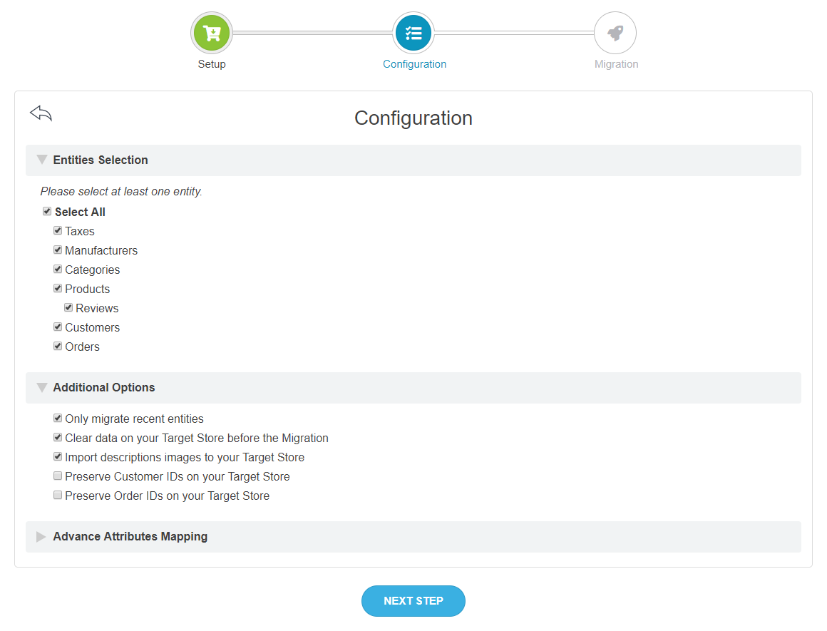 OpenCart to WooCommerce Migration - Config