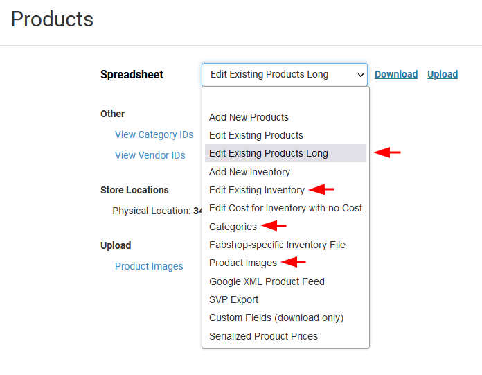 Rain POS Product and Category Export