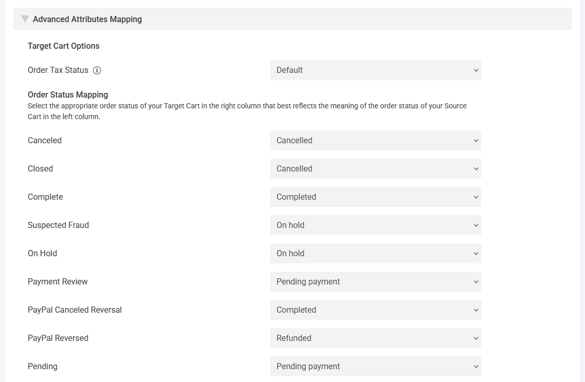 Magento to WooCommerce - Attributes Mapping