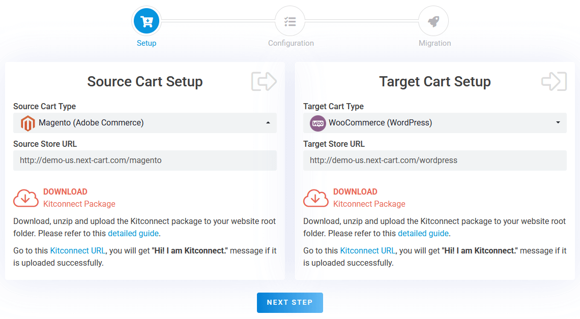 Magento to WooCommerce - Setup Connection