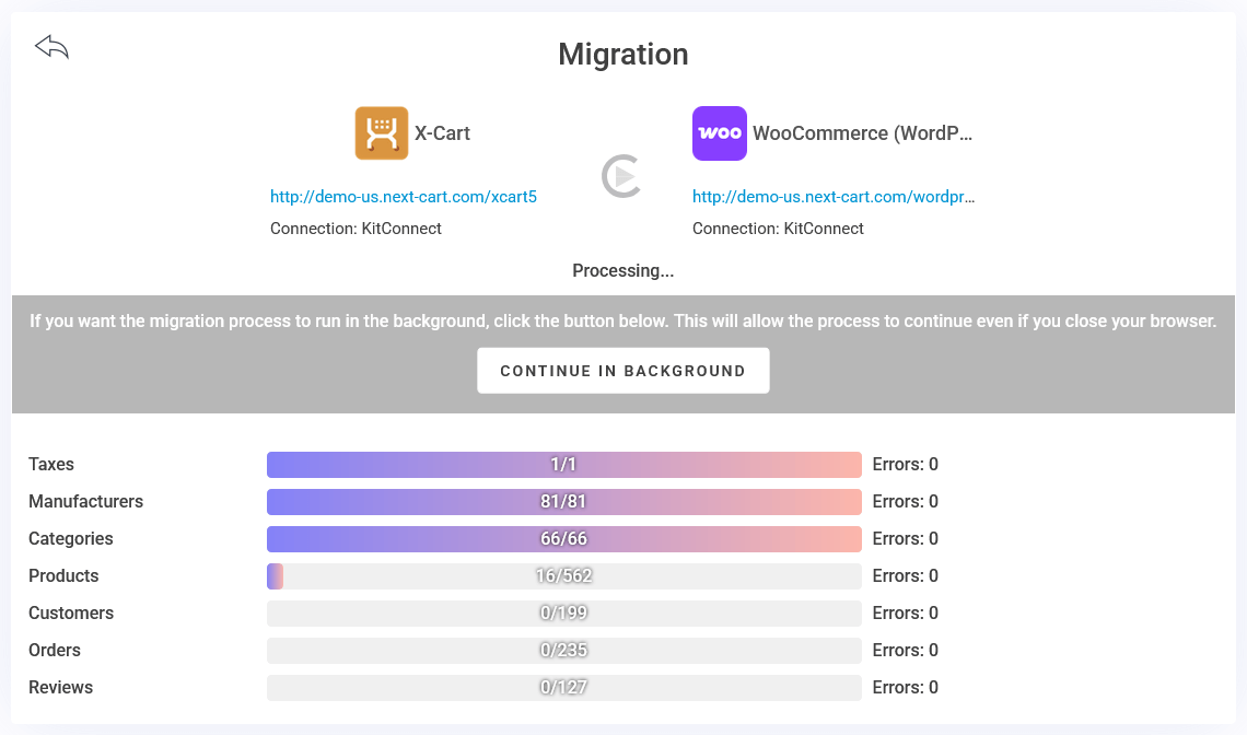 X-Cart to WooCommerce - Migration Process