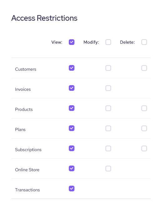 Helcim Legacy API - Access Restrictions